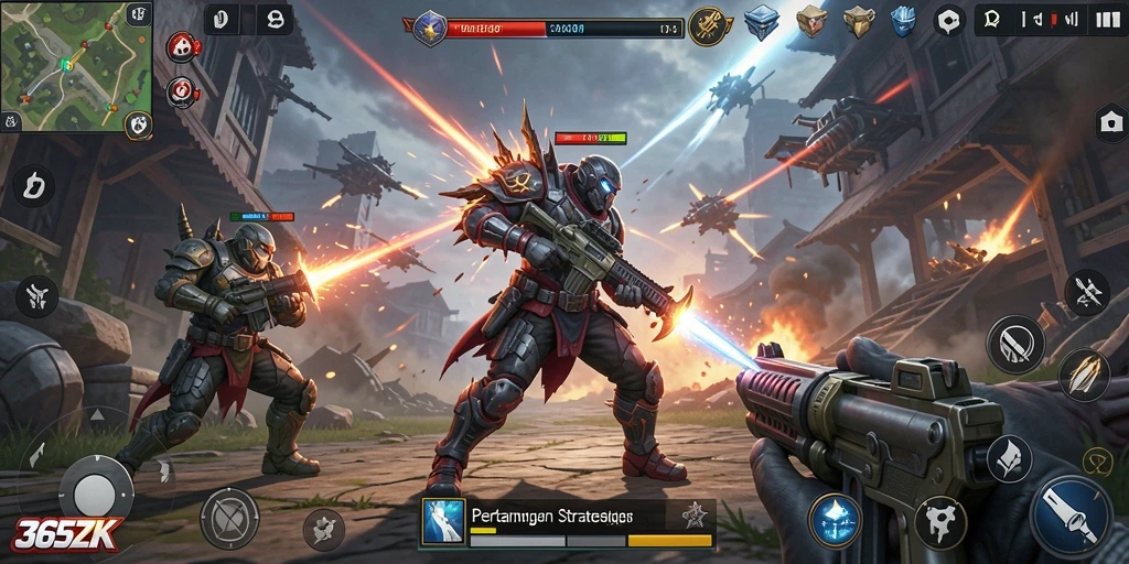 Screenshot gameplay seru di 365ZK menunjukkan aksi menegangkan.