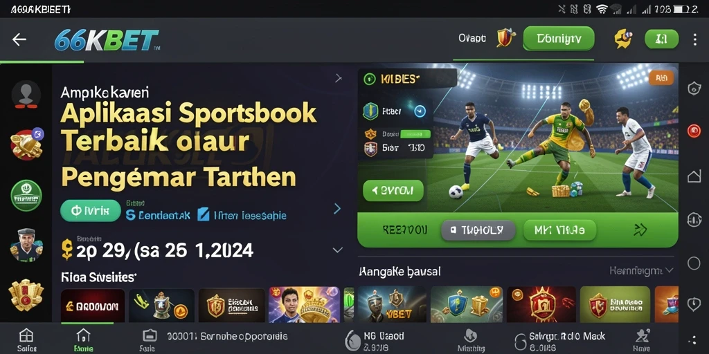 Tampilan screenshot 66KBET menampilkan aksi taruhan olahraga yang menarik.