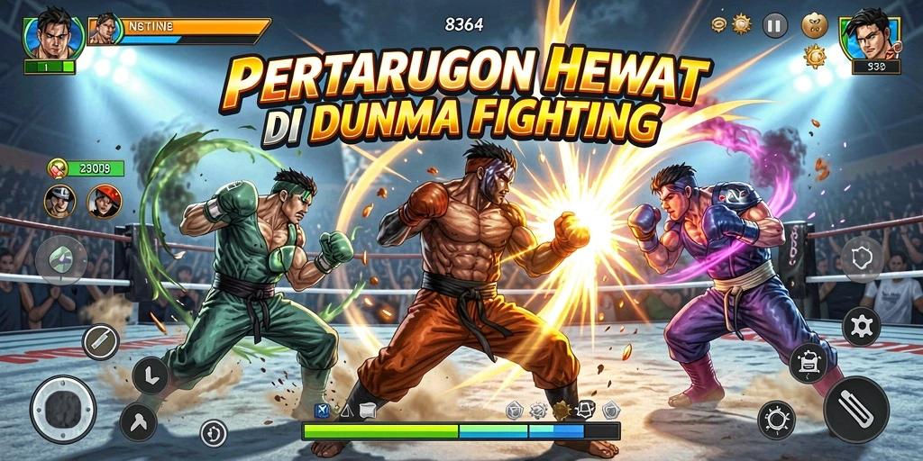 Gameplay Fighting menegangkan dalam <strong>8364</strong> dengan karakter unik.