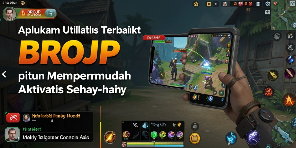 Tampilan antarmuka pengguna BROJP yang modern dan mudah dinavigasi.