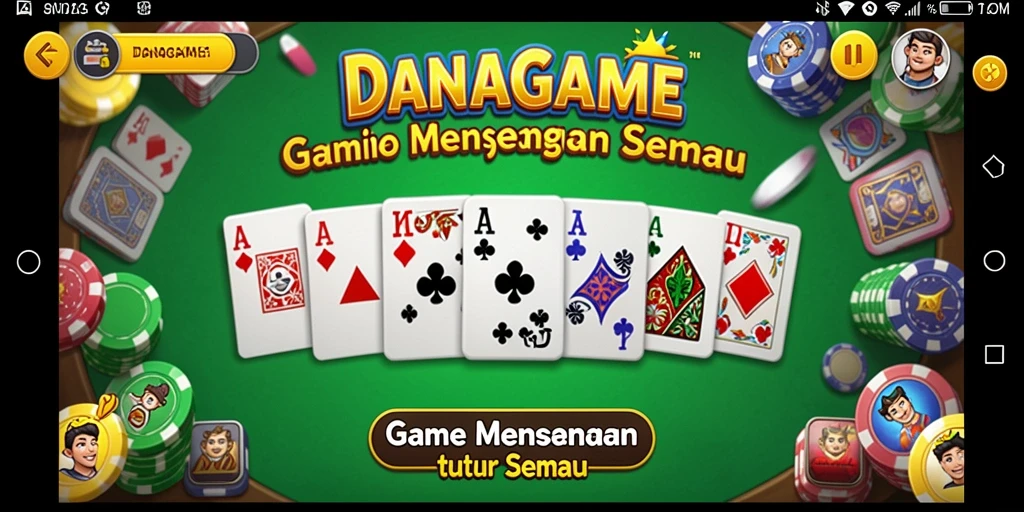 Tampilan gameplay seru DANAGAME dengan aksi Domino yang intens.