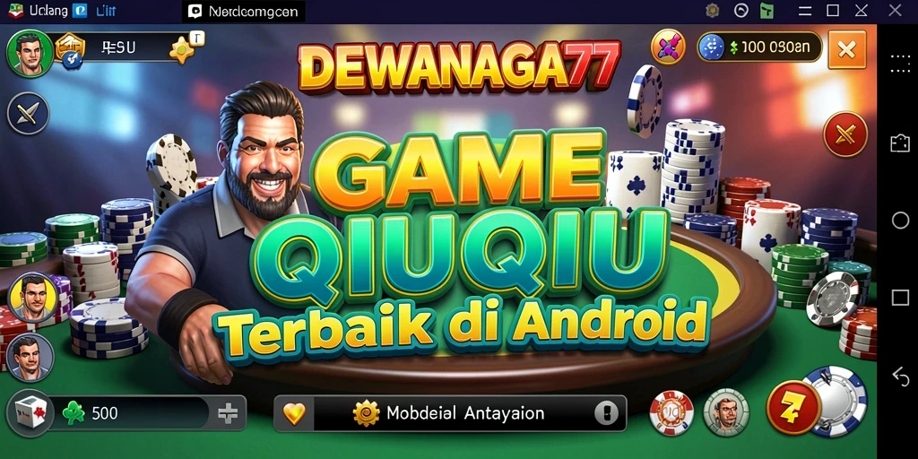 Tampilan gameplay menarik dari DEWANAGA77 yang menampilkan momen mendebarkan QiuQiu.