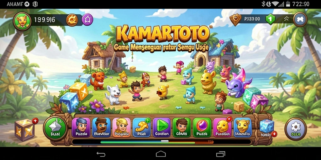 Tampilan gameplay KAMARTOTO yang menantang dan menyenangkan.