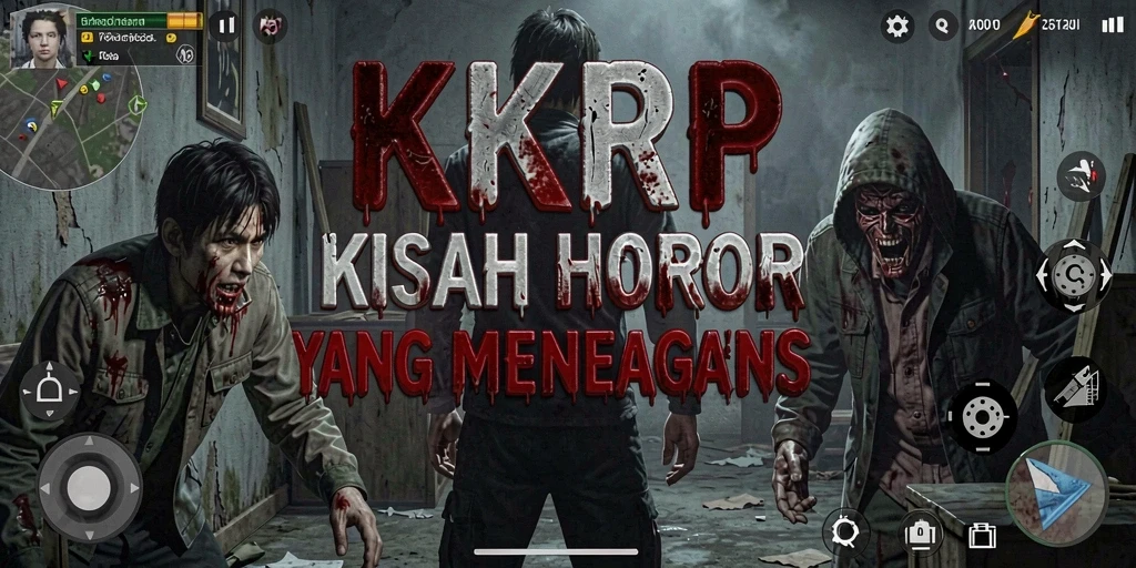 Tangkapan layar KKRP menampilkan suasana mencekam dengan elemen horor yang kental.