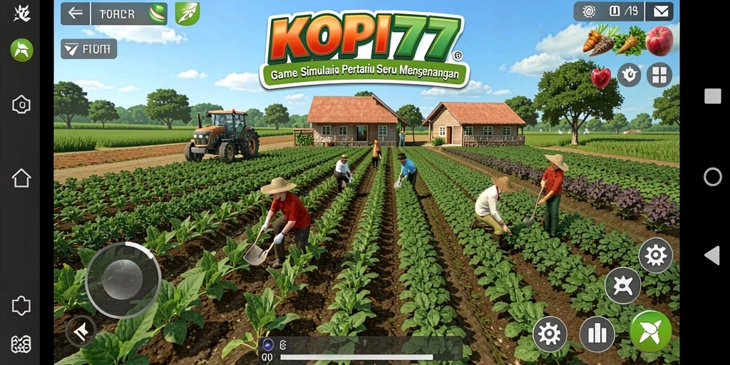 Gameplay KOPI77 yang menarik dengan aksi pertanian yang seru.