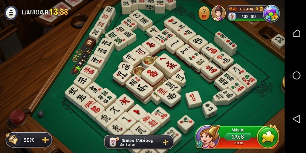 Tampilan gameplay Mahjong yang menarik di LANCAR138.