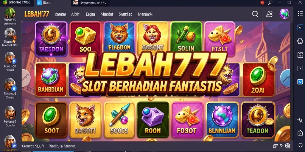 Tampilan gameplay mengasyikkan dari LEBAH777 dengan simbol-simbol menarik.