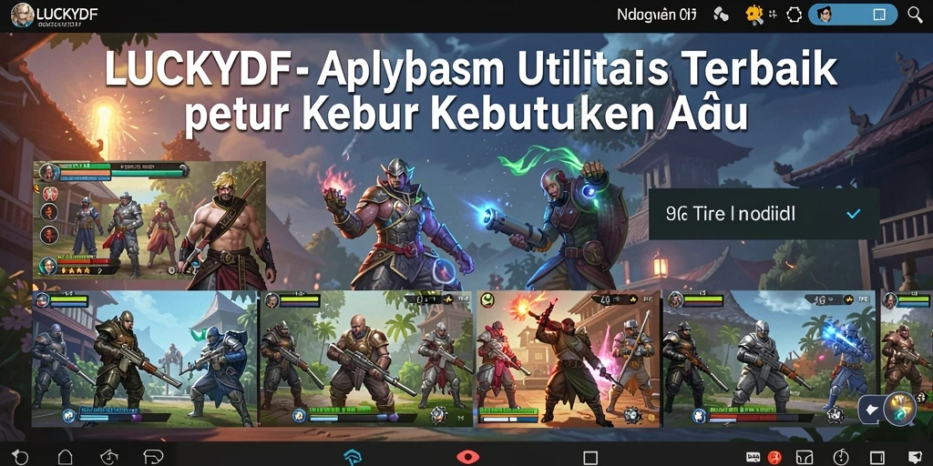 Tampilan antarmuka LUCKYDF yang sederhana dan user-friendly.