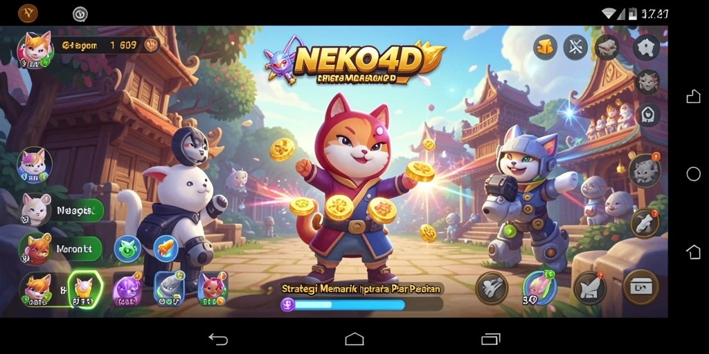 Tampilan gameplay strategi yang mendebarkan di NEKO4D.