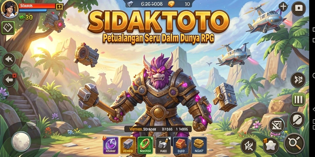 Tangkapan layar menampilkan aksi seru dalam permainan RPG.