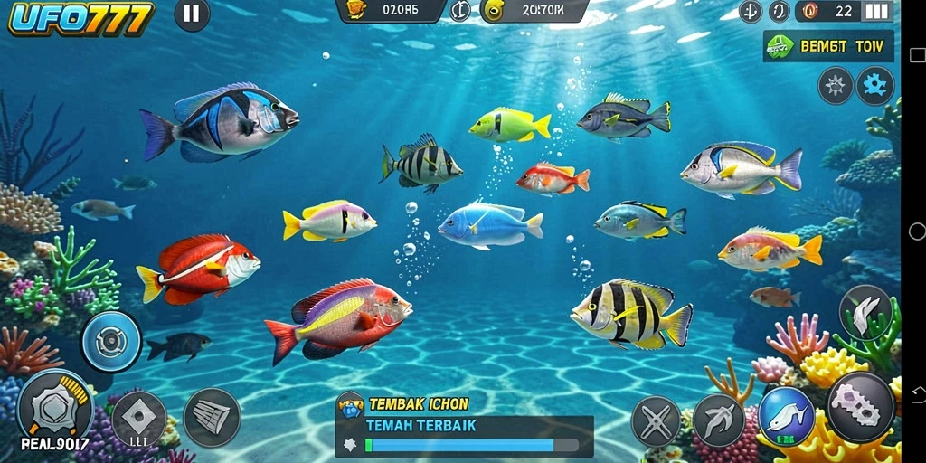 Tampilan gameplay UFO777 yang seru dalam Tembak Ikan.