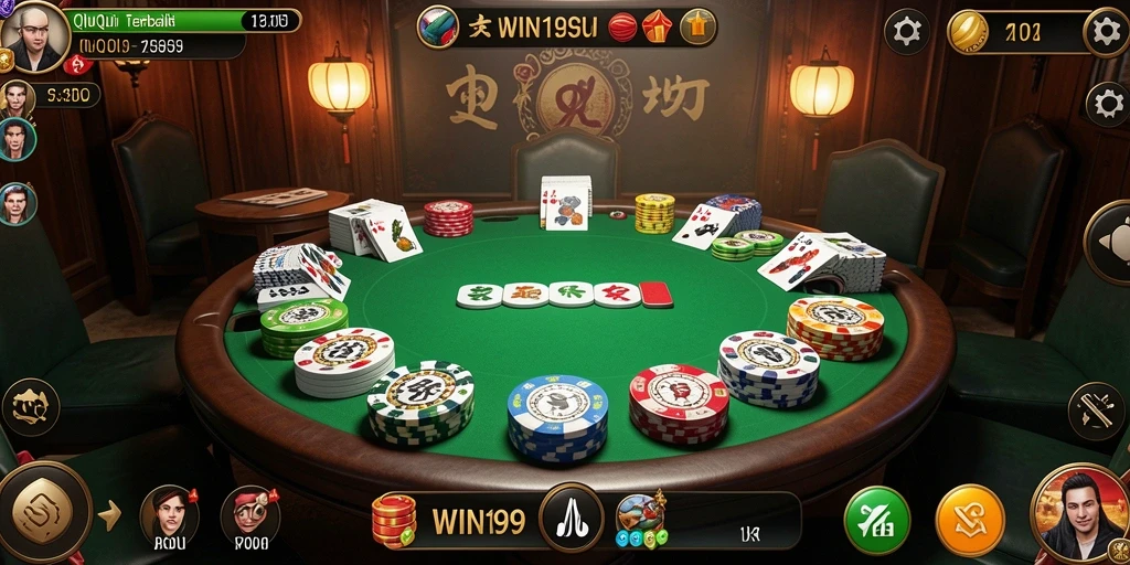 Screenshot gameplay QiuQiu di WIN199 menunjukkan ketegangan permainan.