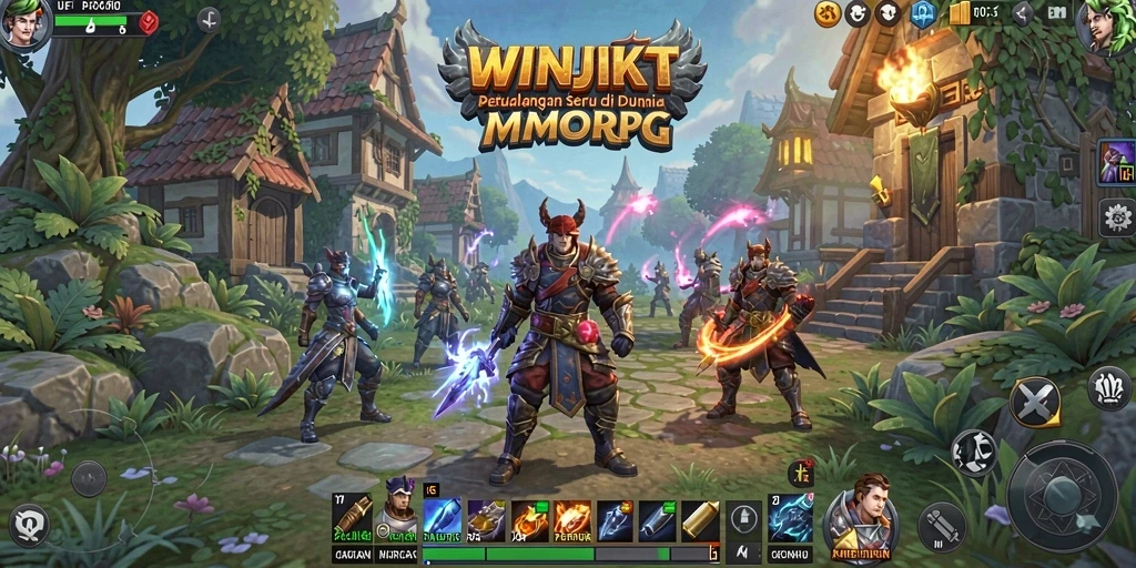 Screenshot <strong>WINJKT</strong> menampilkan aksi seru dalam game MMORPG.