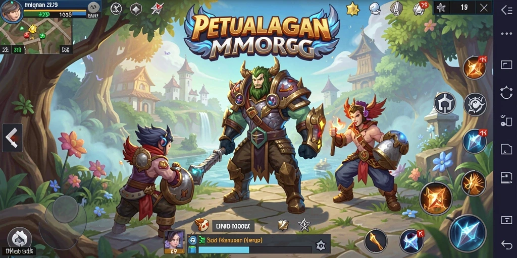 Screenshot Y89 menampilkan gameplay MMORPG yang mendebarkan.
