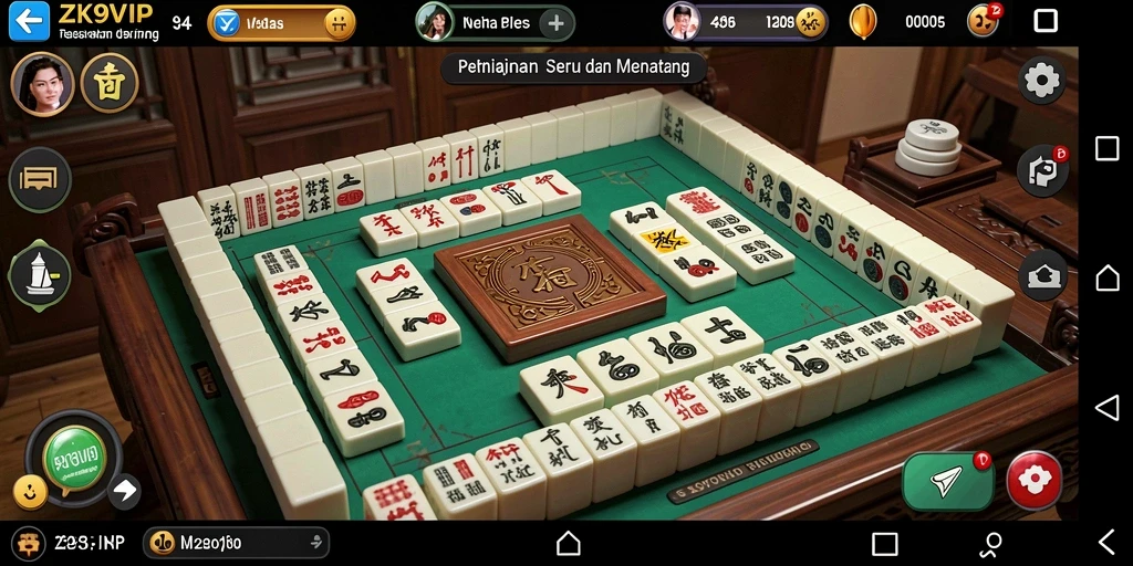 Gameplay Mahjong yang seru dan menantang di ZK9VIP.